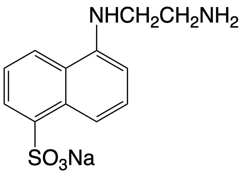 EDANS  sodium salt [5-((2-Aminoethyl)amino)naphthalene-1-sulfonic acid, sodium salt] 