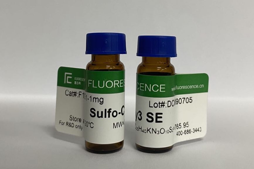 Sulfo-Cy3 SE，Cyanine 3 monosuccinimidyl ester, potassium salt 